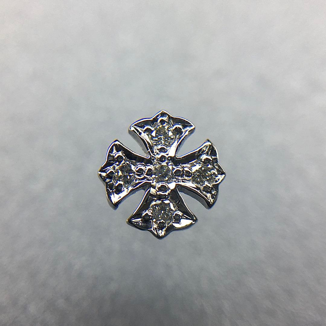 Pt900 ダイヤクロス スタッドピアス プラチナ