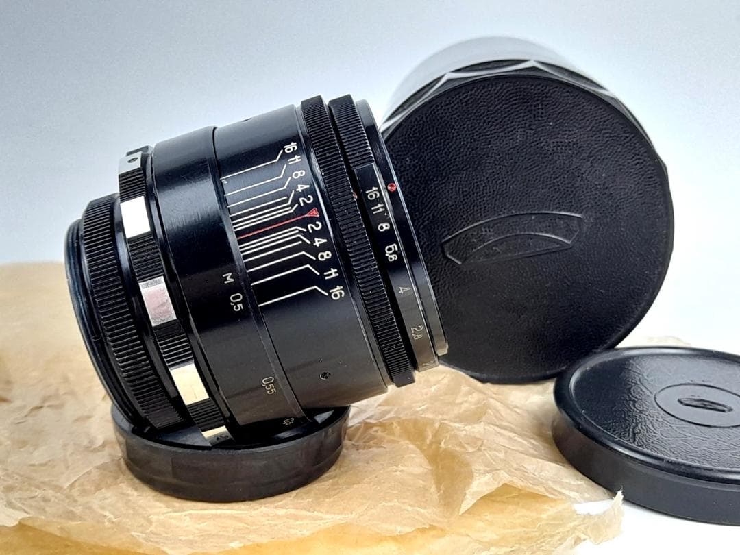 14【希少Helios 初期型ゼブラ　分解整備済みヘリオス44-2 ぐるぐるボケ