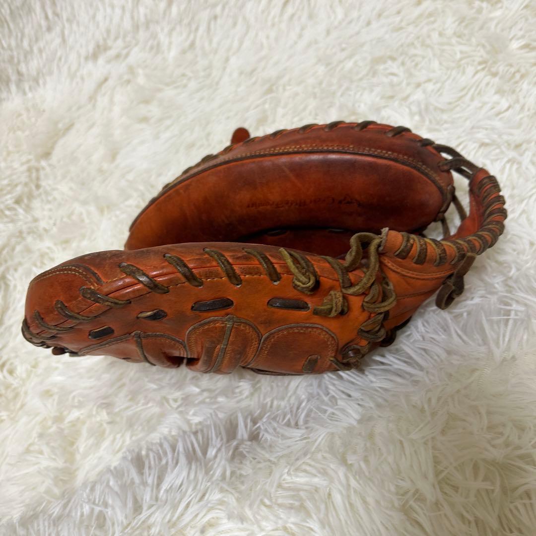 【良品】ミズノプロ キャッチャーミット 硬式　オレンジ　SDT-183