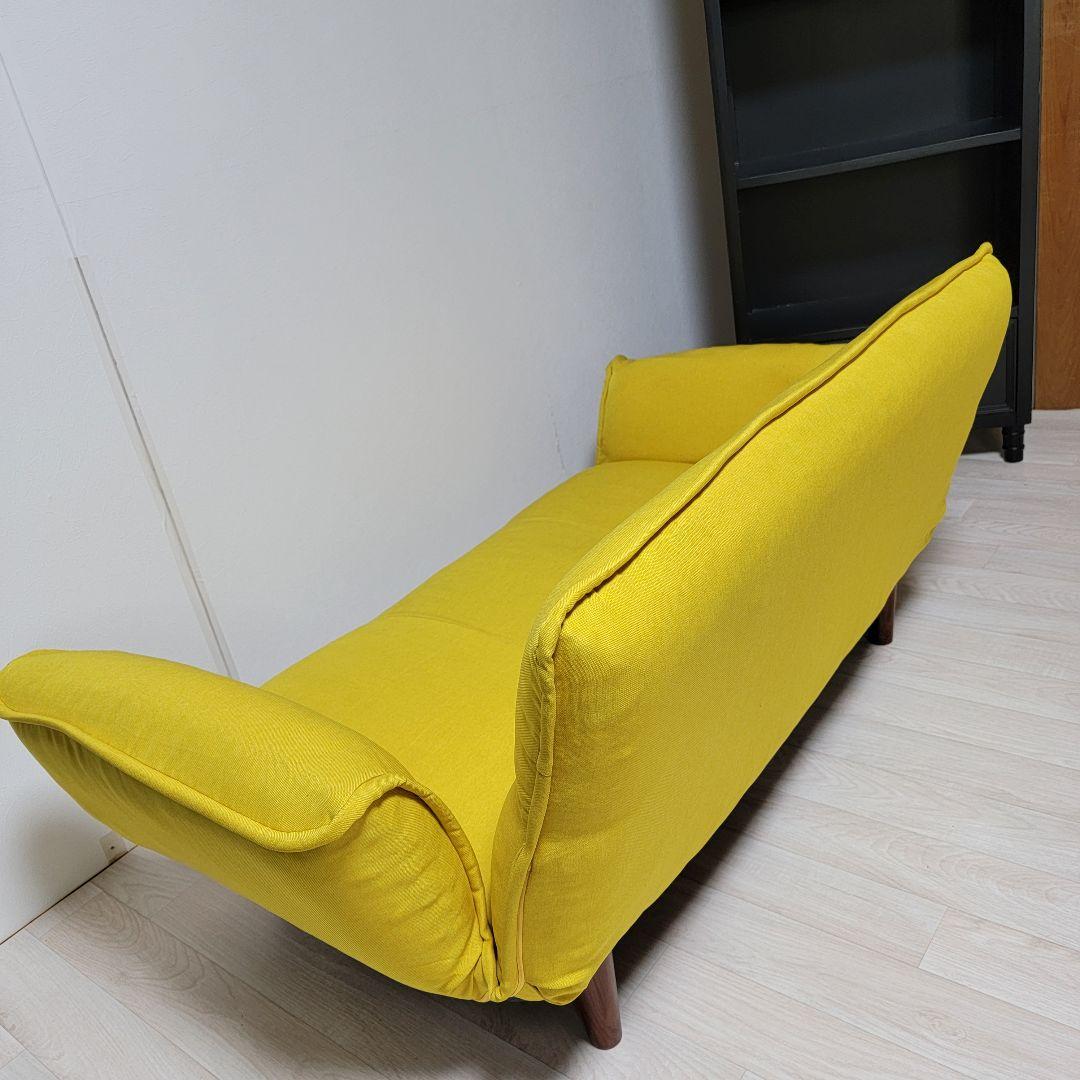 セルタン　カウチソファ 2人掛け「KAN」 ダリアンマスタード