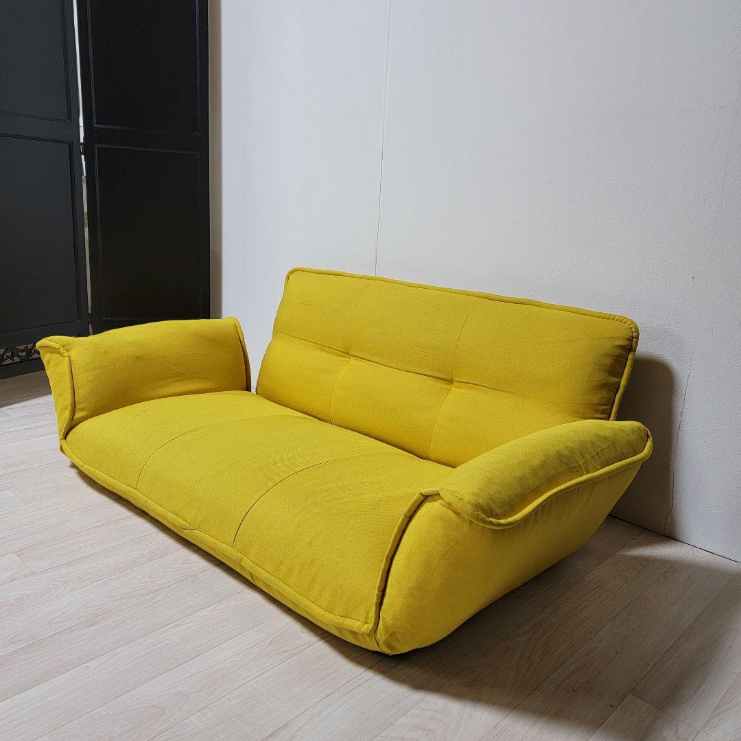 セルタン　カウチソファ 2人掛け「KAN」 ダリアンマスタード