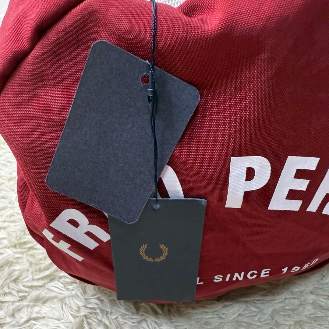 【新品】フレッドペリー FRED PERRY ボストンバッグ トートバッグ 赤