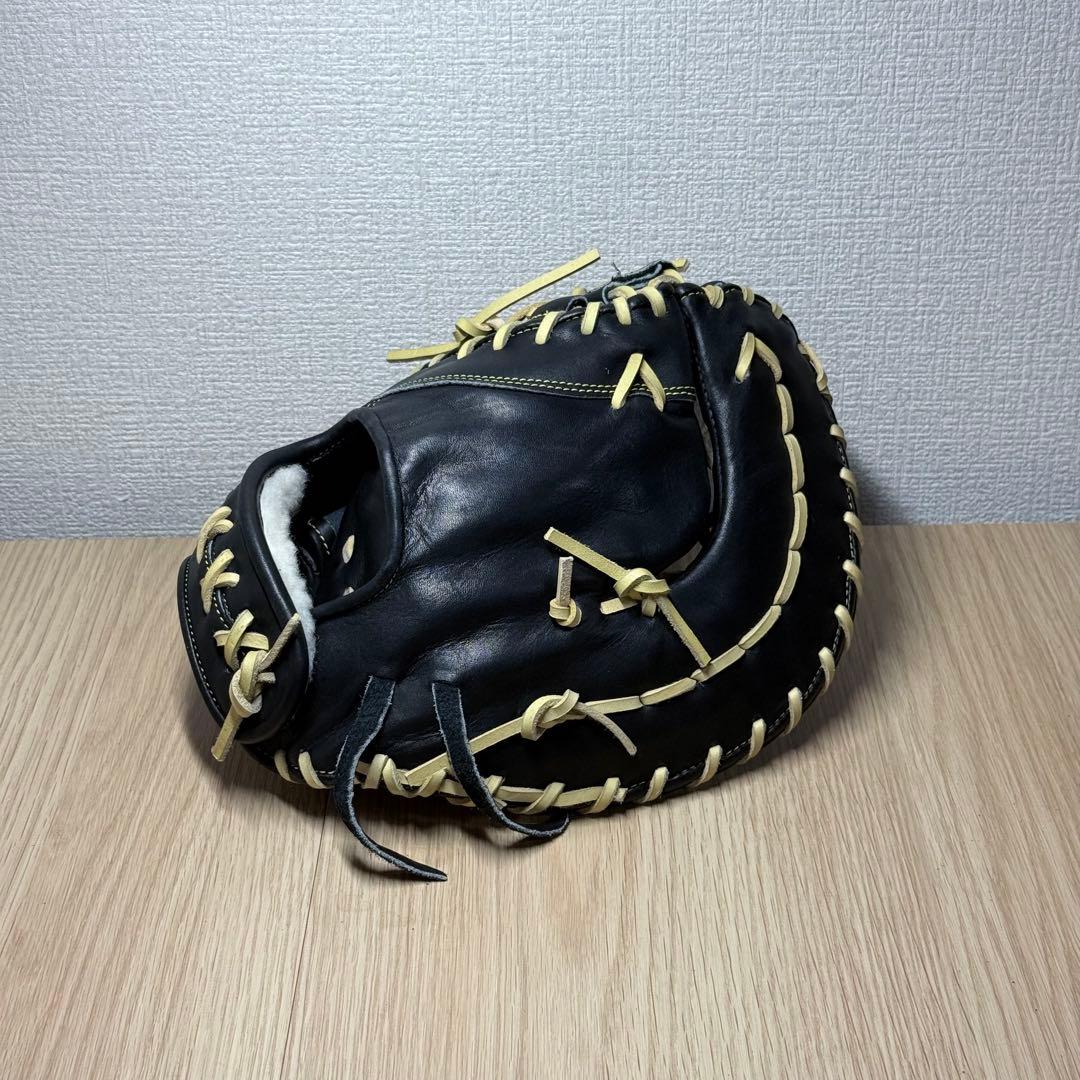 新品 型付済Mizuno ミズノプロ 軟式 ファーストミット 小指2本 左投げ