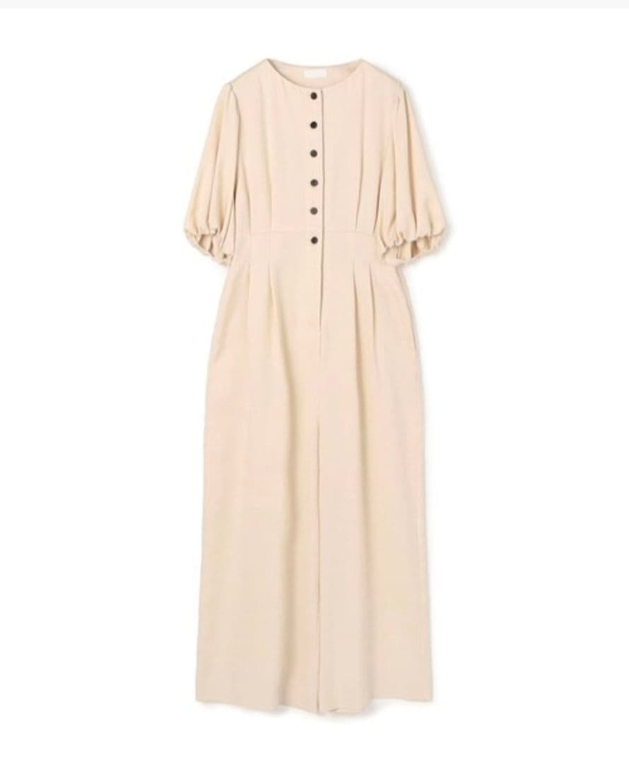 極美品 Ballsey セルロースツイル パフスリーブオールインワン 34