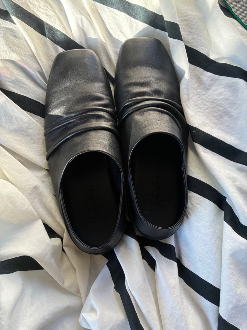 Jcaesar studio レザー　ブーツ　スリッパ　新鋭　かかとあり