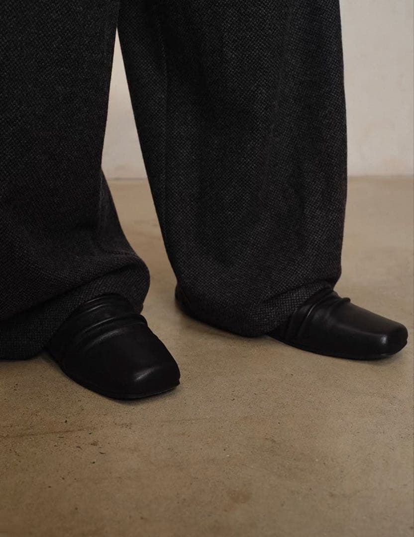 Jcaesar studio レザー　ブーツ　スリッパ　新鋭　かかとあり