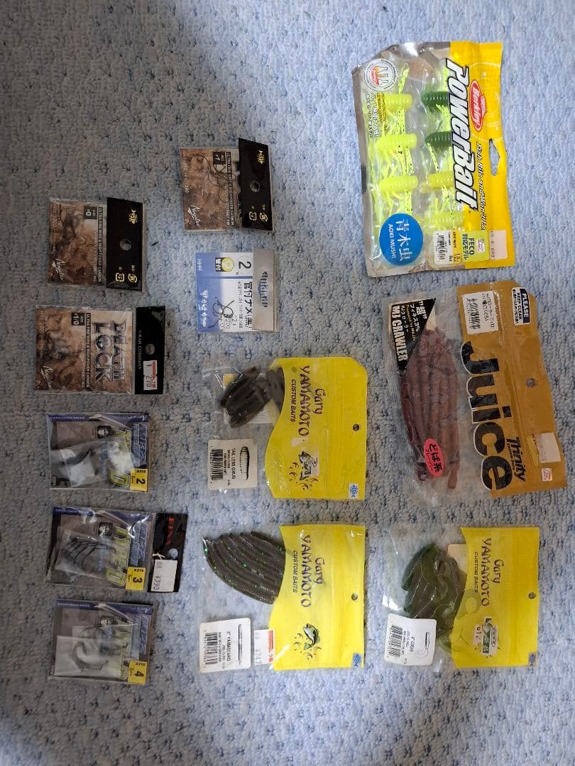 バス釣りワームセット、ショルダーバッグ、ISD偏光レンズ、その他色々