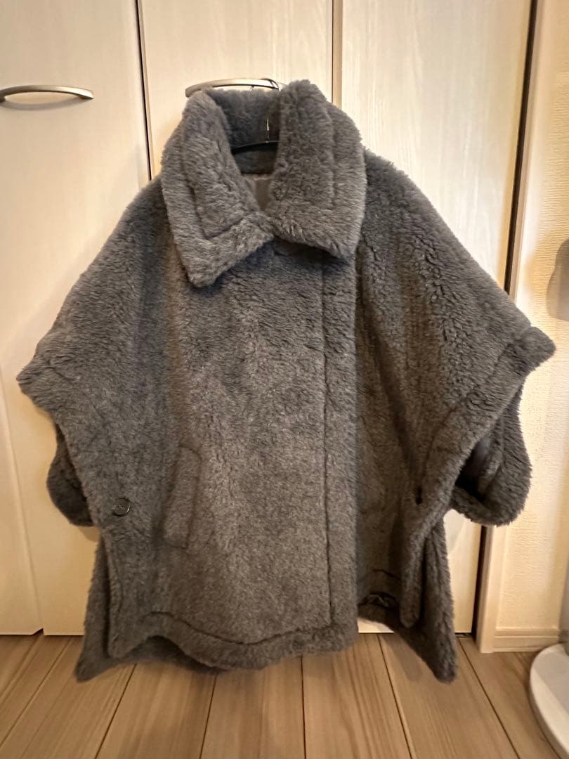 セール！！テディ ケープ ポンチョ コート ウール