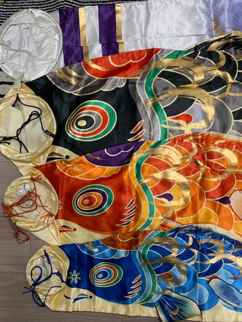 鯉のぼり　皇彩　使用品　1.5Mセット　こいのぼり