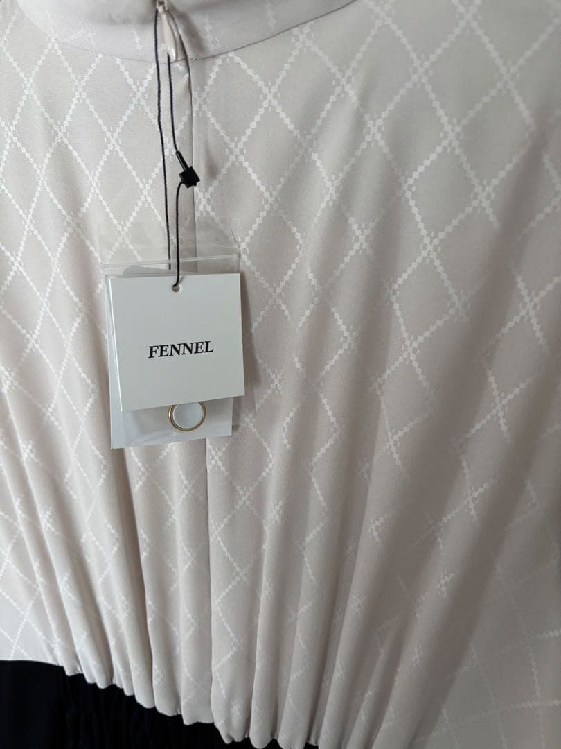 【今期新品未使用】ヤマダヤ　スカーフタイブラウスコンビワンピース　FENNEL