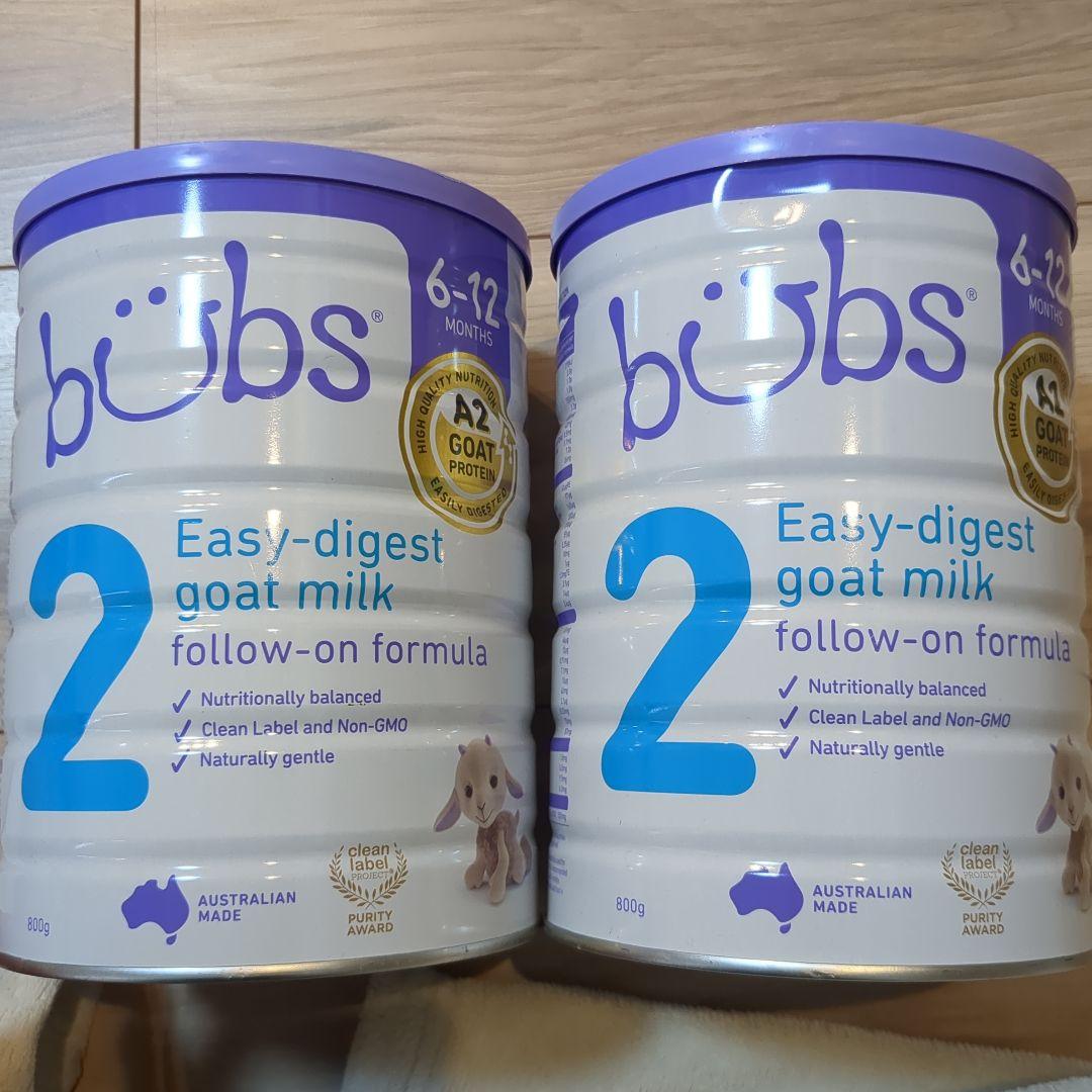 バブズ　ヤギ・ゴートミルクステップ2（6～12カ月）山羊乳 A2 800g×2缶