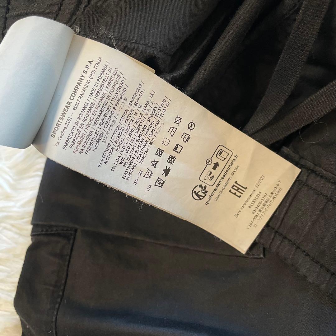 ston  カーゴパンツ ワッペン 黒 W31 TYPE RE-T