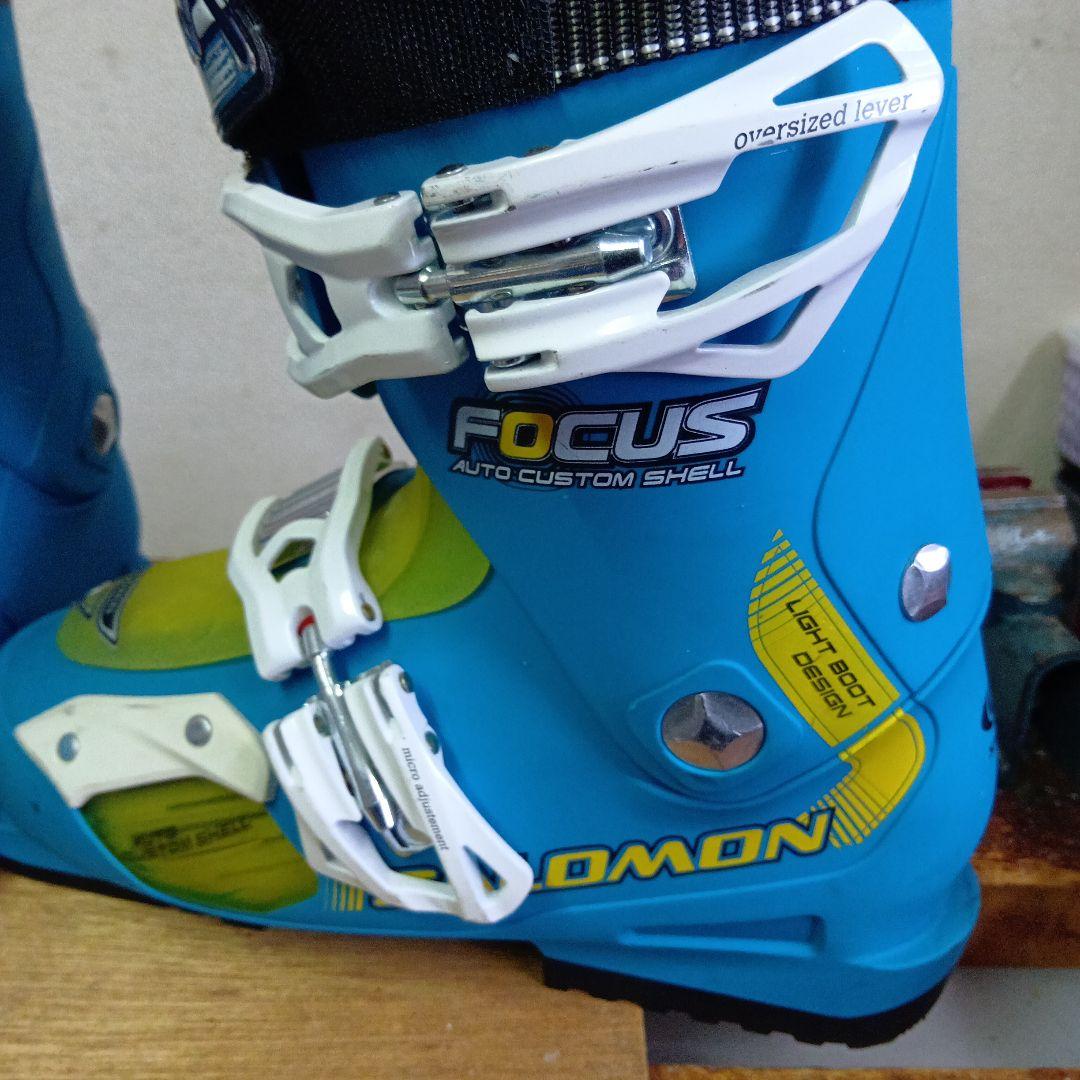 サロモン145cm ブーツ 24.5cm ポール付き …メンテナス済