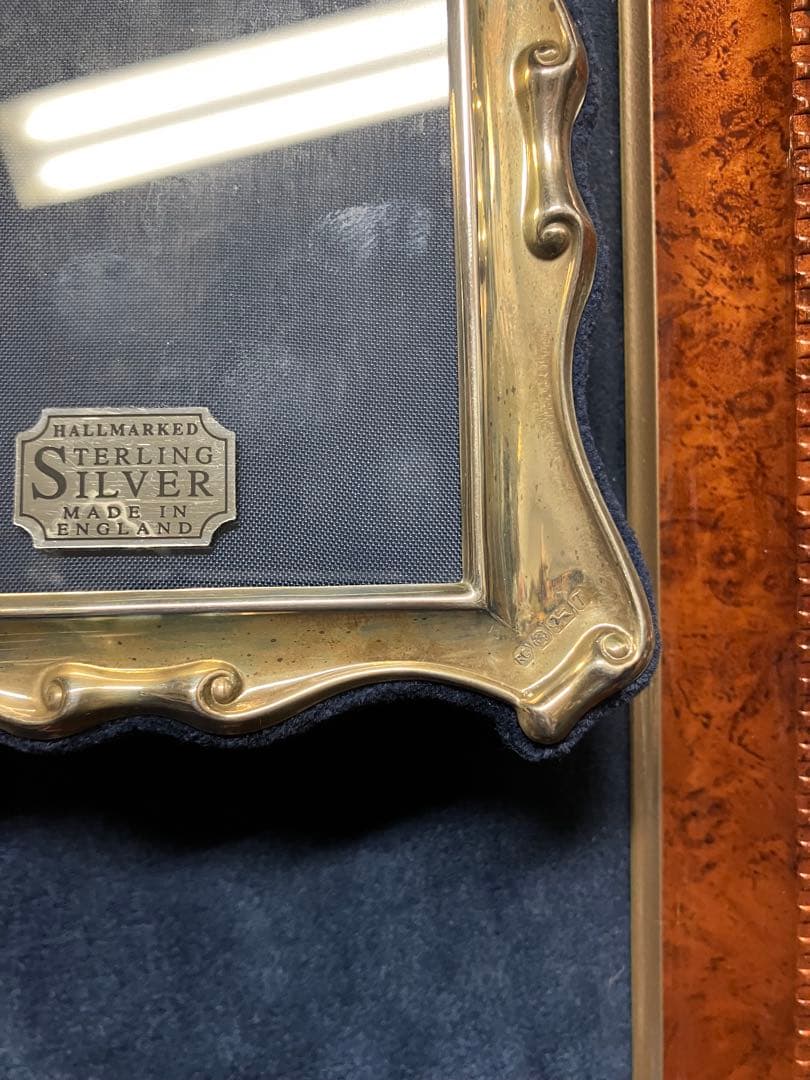 アンティークSIL925ミニ写真立てUK