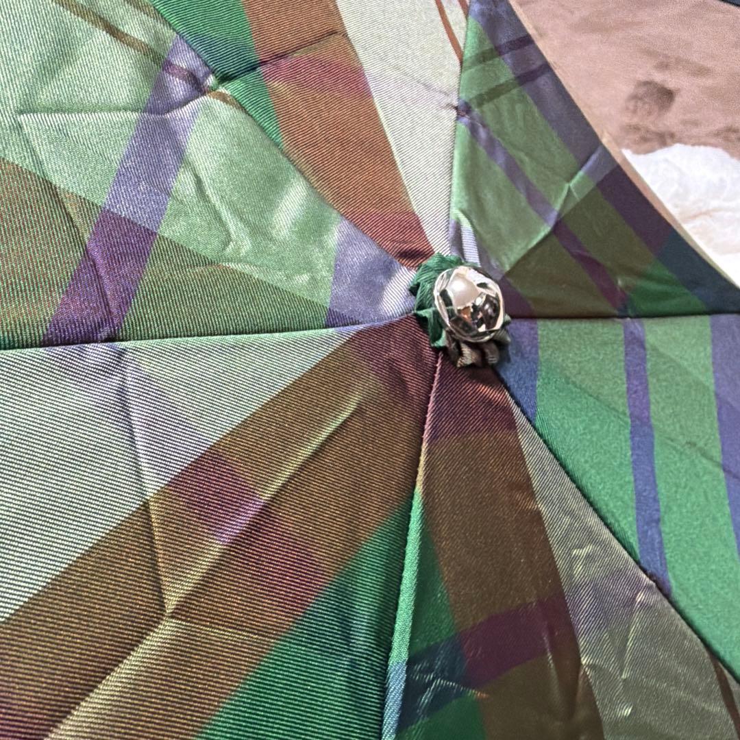 新品未使用タグ付 Vivienne Westwood チェック柄 オーブ 折り傘