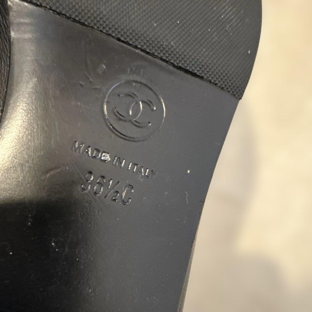 【美品】CHANEL バレエシューズ　バレリーナ 36.5 黒