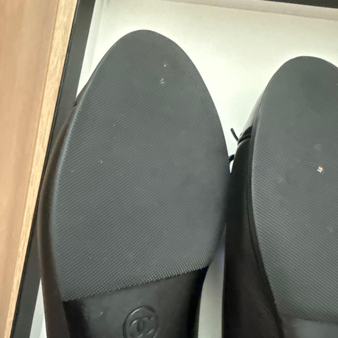 【美品】CHANEL バレエシューズ　バレリーナ 36.5 黒