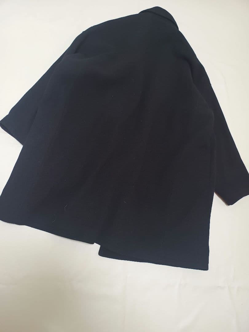 定価7.2万 DELUXE カシミヤ混　コクーン コート　黒　M　メンズ