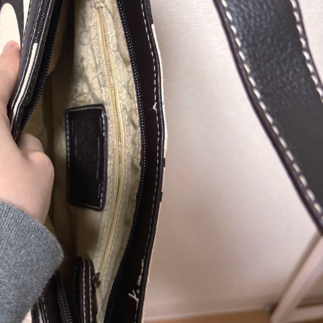 COACH ショルダーバッグ 白黒