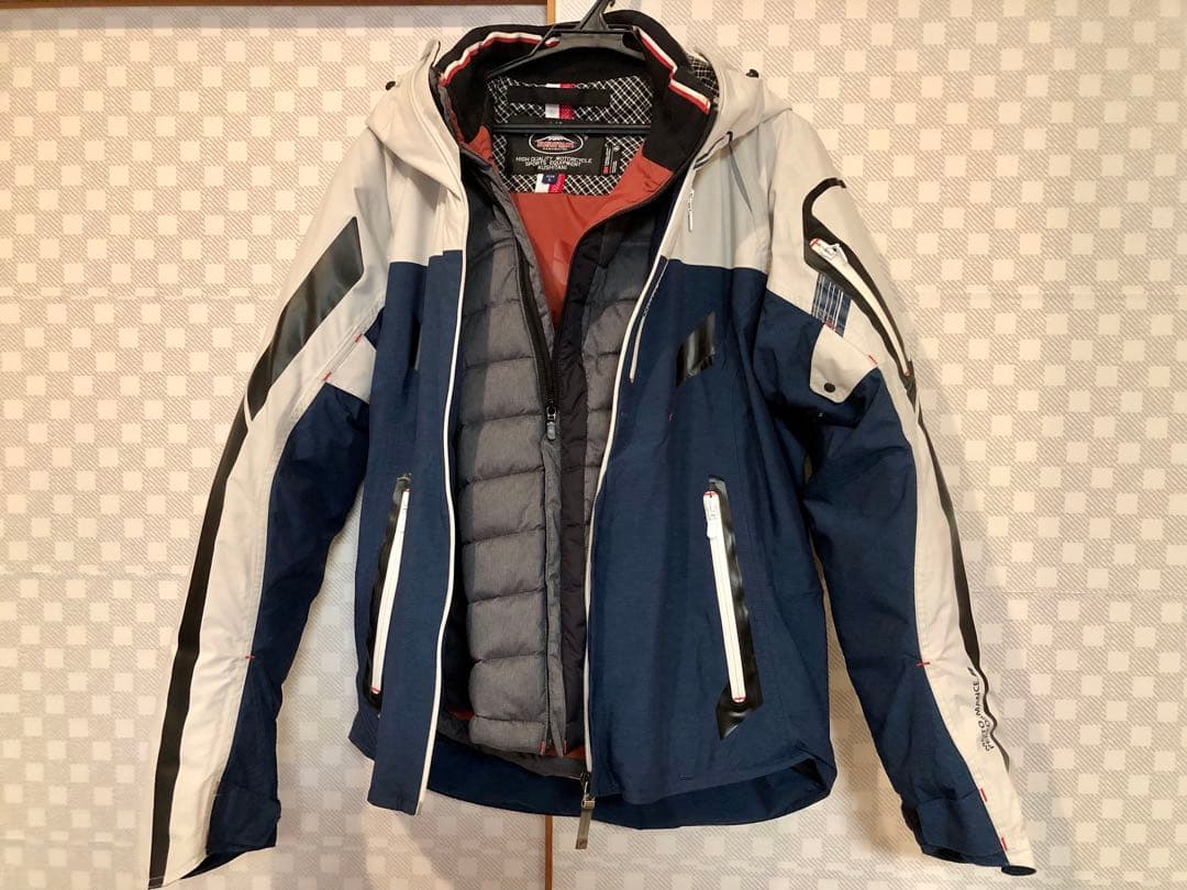 ウインターアメニタジャケット サイズ:L カラー:ホワイト/ネイビー