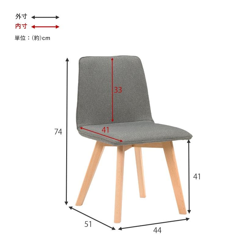 【新品】4脚セット　ダイニングチェア　カフェスタイル　北欧風　アウトレット