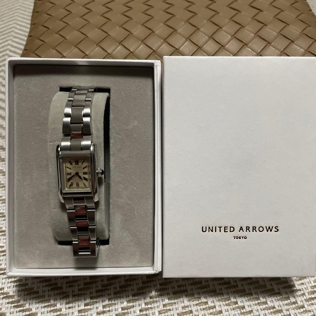 UNITED ARROWS 時計　レディース　メタル　スクエア