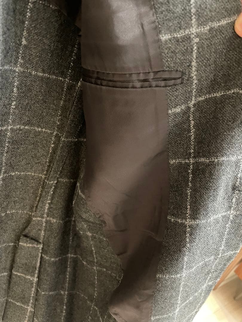 ビームス beams f ウィンドペン　テーラード　ジャケット　ウール カシミヤ