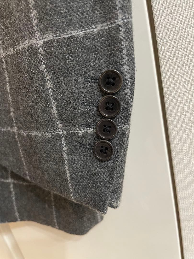 ビームス beams f ウィンドペン　テーラード　ジャケット　ウール カシミヤ