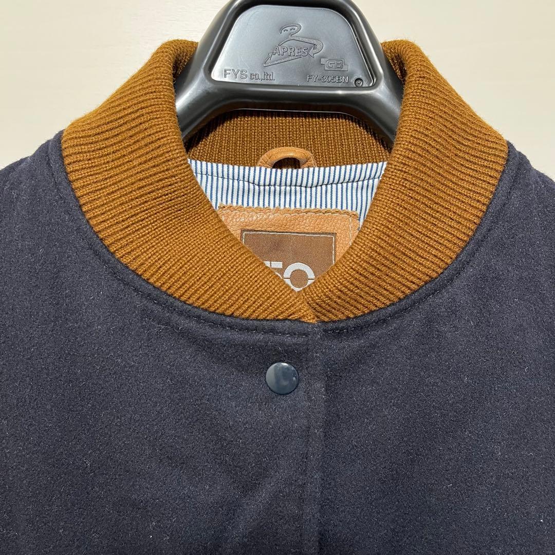 本革 CINQUANTA sheep skinレザージャケット ブラウンネイビー