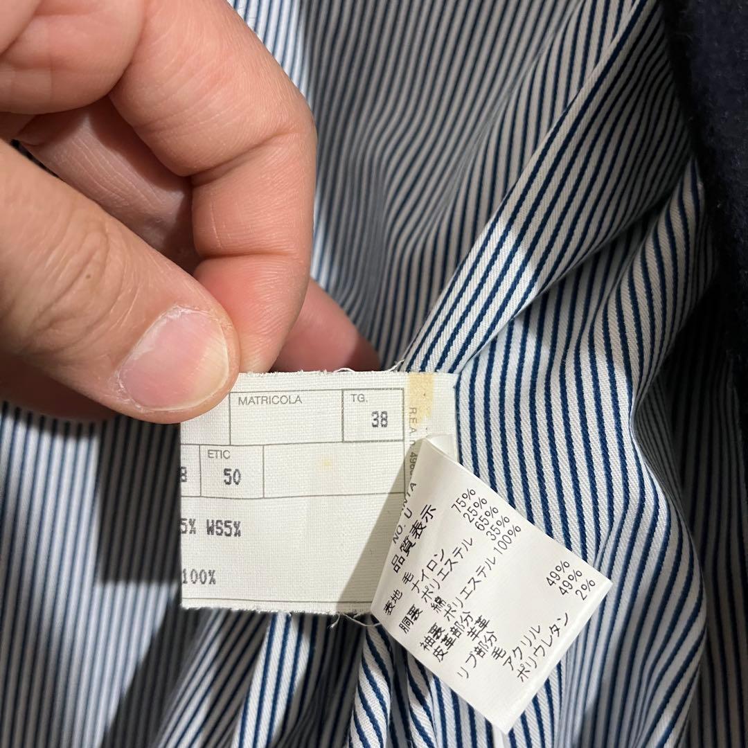 本革 CINQUANTA sheep skinレザージャケット ブラウンネイビー