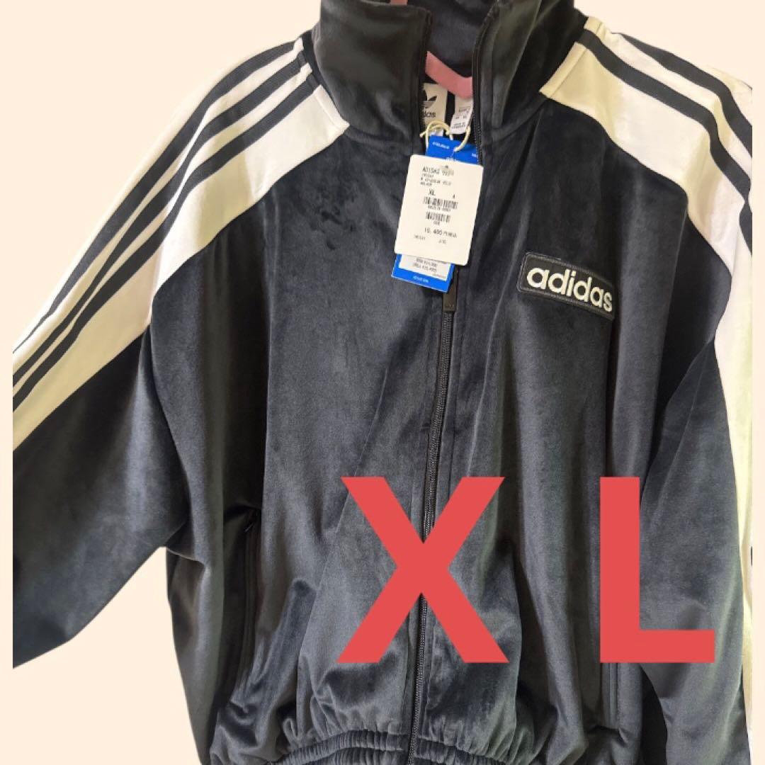 adidas W ADIBREAK VELOUR TT 黒 XL