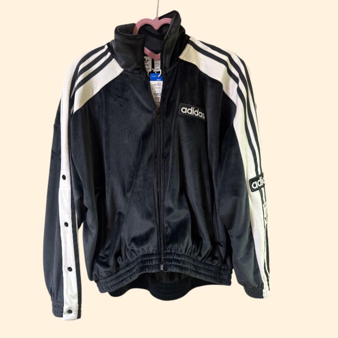 adidas W ADIBREAK VELOUR TT 黒 XL