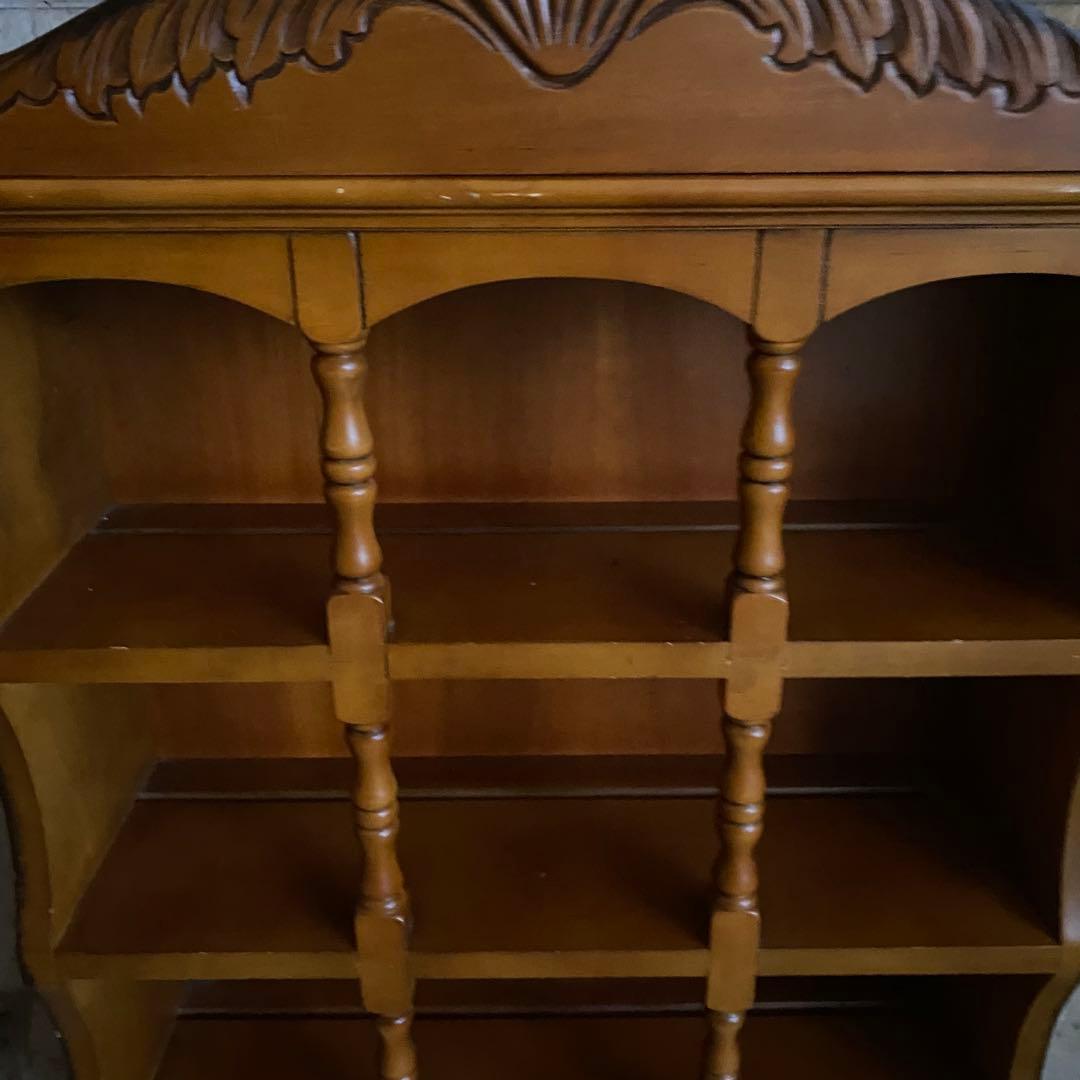 アンティーク　ミニカップボード　卓上カップボード　飾り棚　レトロ