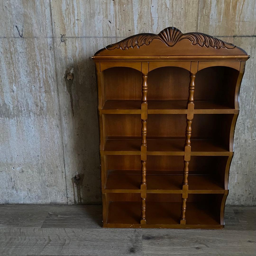 アンティーク　ミニカップボード　卓上カップボード　飾り棚　レトロ