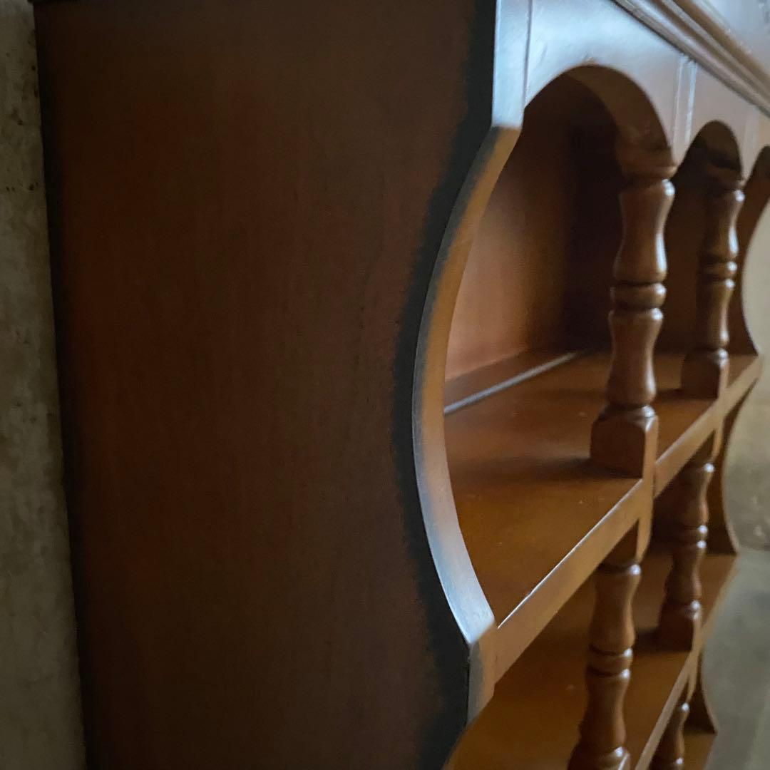 アンティーク　ミニカップボード　卓上カップボード　飾り棚　レトロ