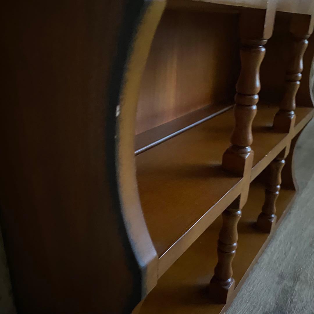 アンティーク　ミニカップボード　卓上カップボード　飾り棚　レトロ