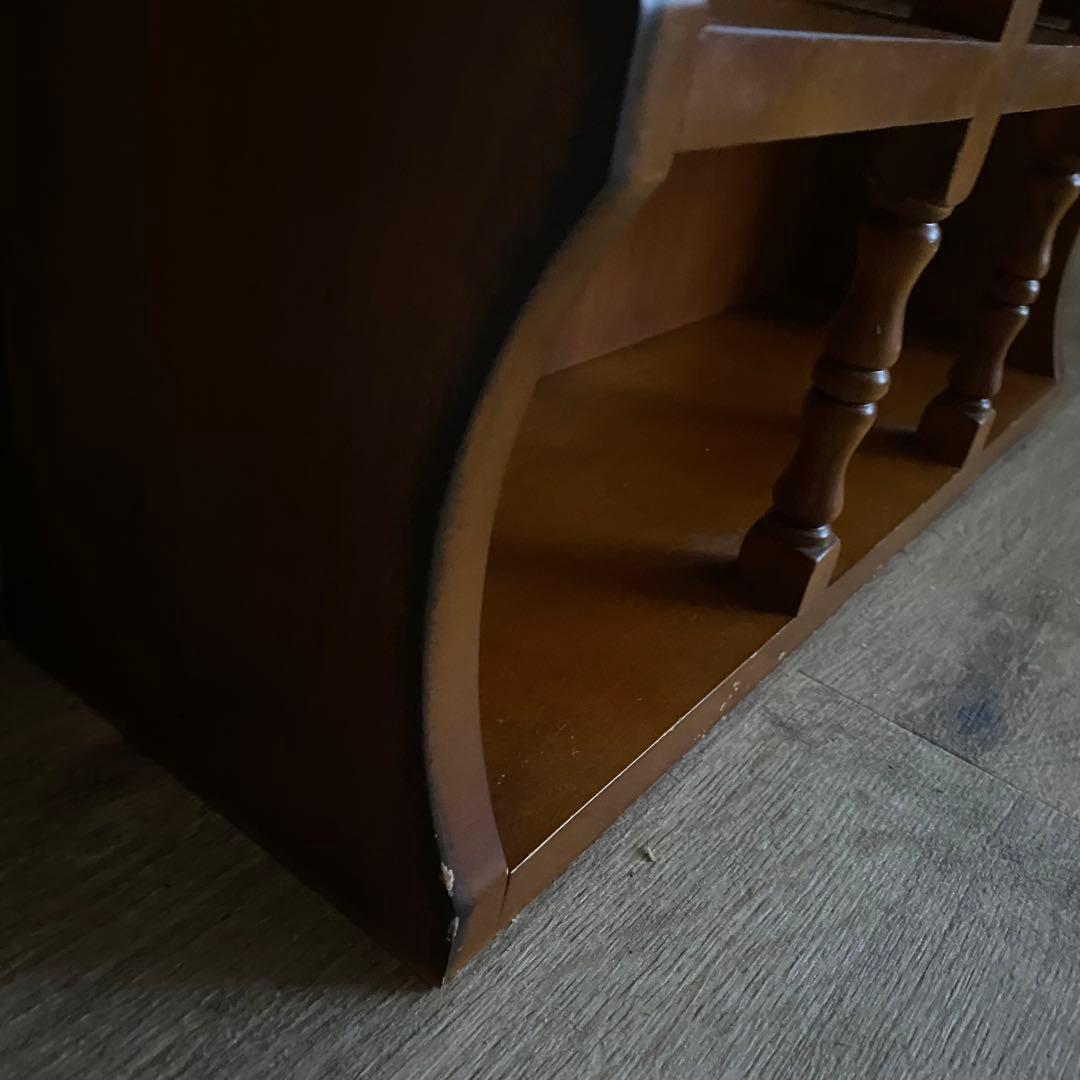 アンティーク　ミニカップボード　卓上カップボード　飾り棚　レトロ