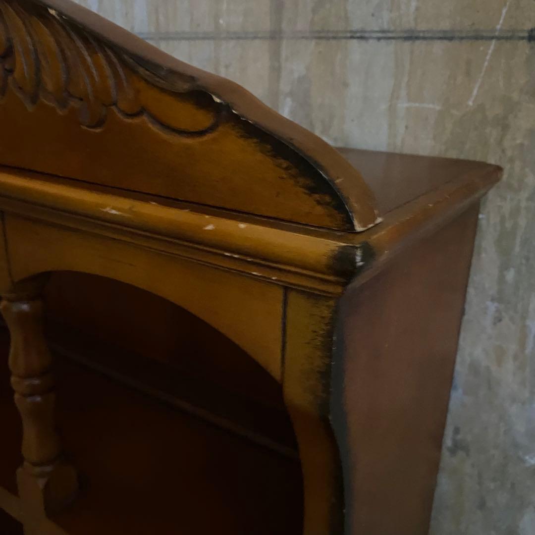 アンティーク　ミニカップボード　卓上カップボード　飾り棚　レトロ