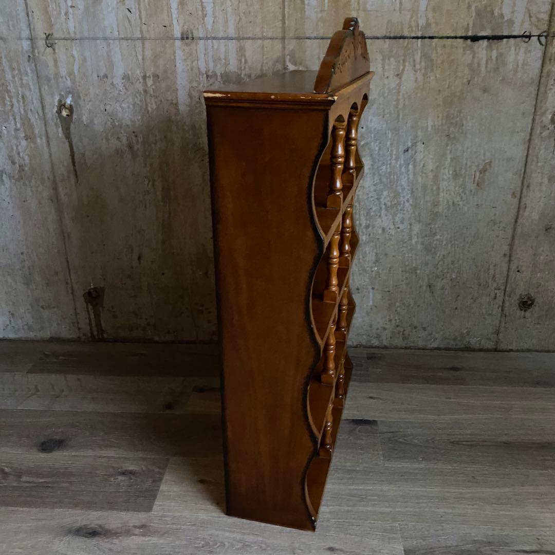 アンティーク　ミニカップボード　卓上カップボード　飾り棚　レトロ