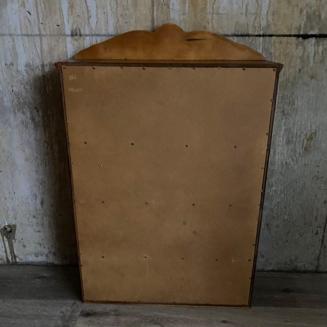 アンティーク　ミニカップボード　卓上カップボード　飾り棚　レトロ