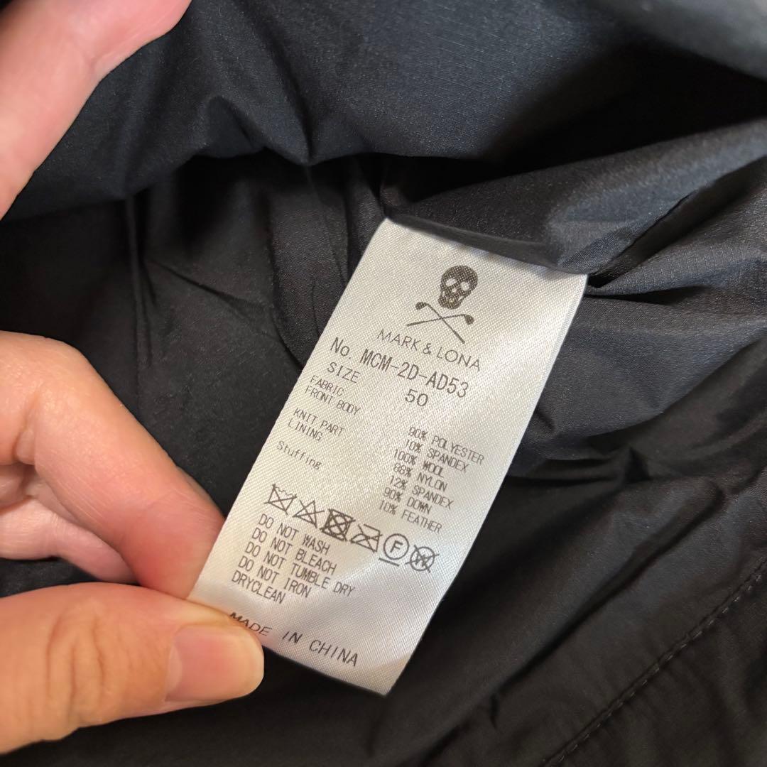 最新作 マークアンドロナ ダウン ブルゾン ドッキング 黒 フード 2way