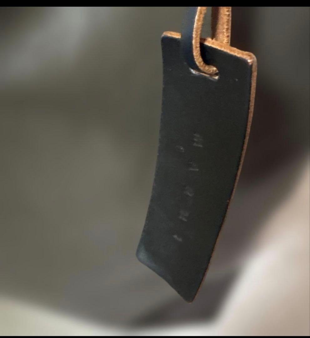 レア✨マルニ　トートバッグ　A4 大容量　PVC バイカラー　肩掛　チャーム