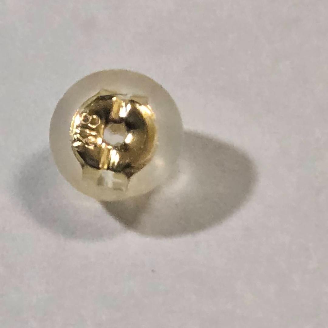 パールピアス 9mm スタッドピアス 18金 ゴールド