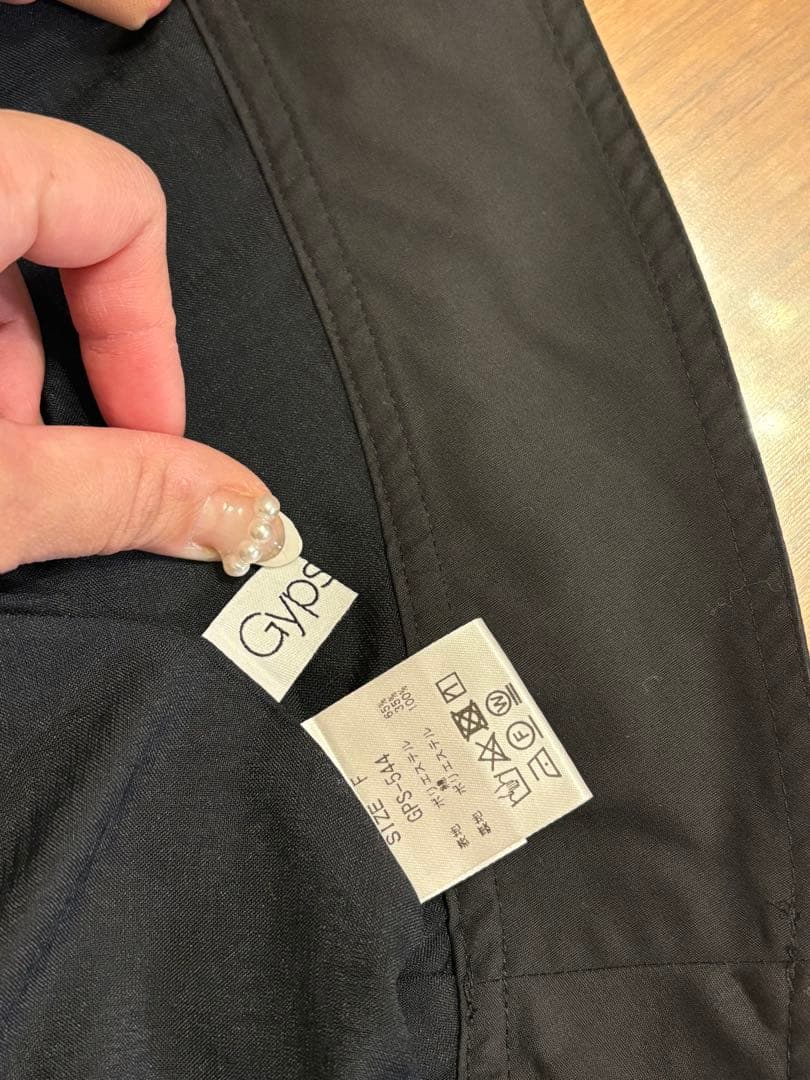 美品　gypsohila ジプソフィア　switch tops リボン　ブラック