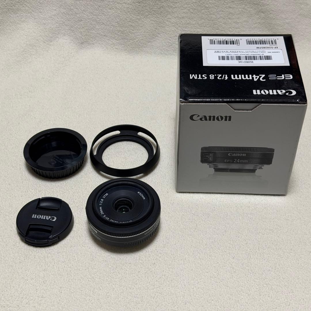 Canon EF 24mm f/2.8 レンズ 箱・フード付き