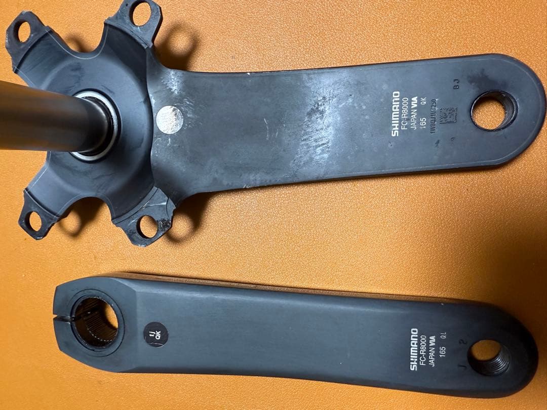 ULTEGRA R8000 165mm クランクアームセット ボルト付き