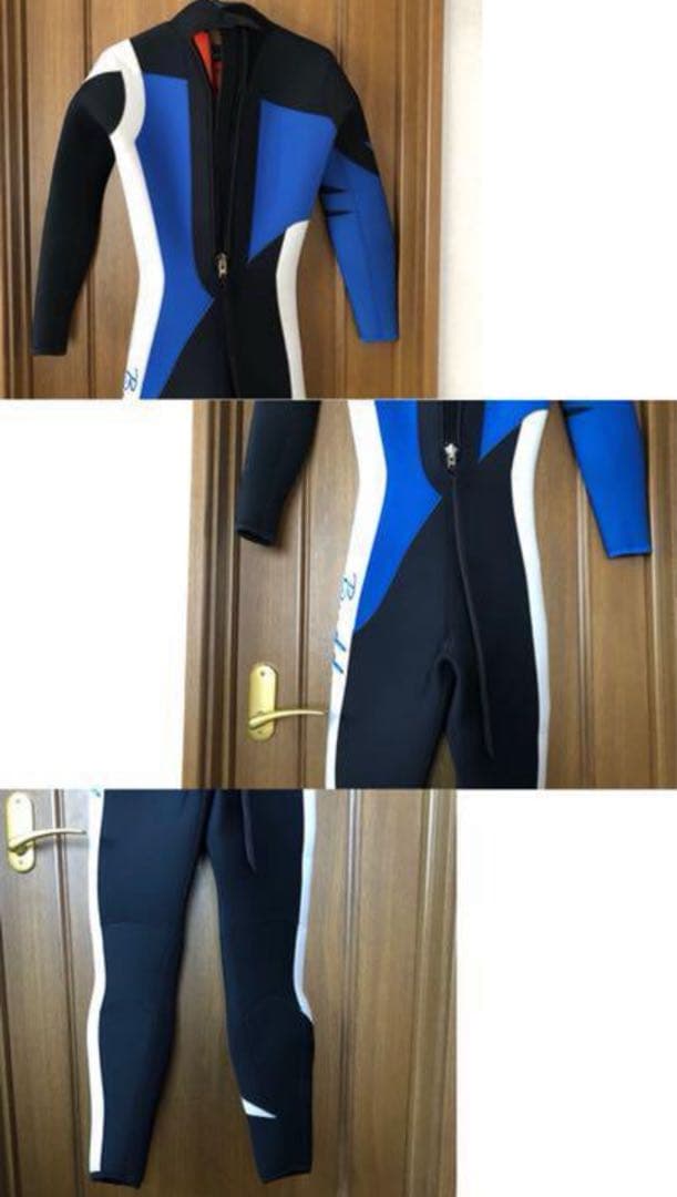 スキューバ ウェットスーツ フルオーダー 海 青 白