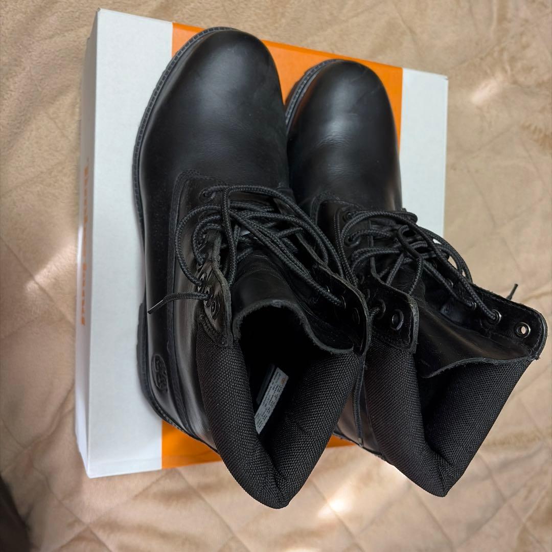 Timberland ブラックレザーブーツ　28.5cm