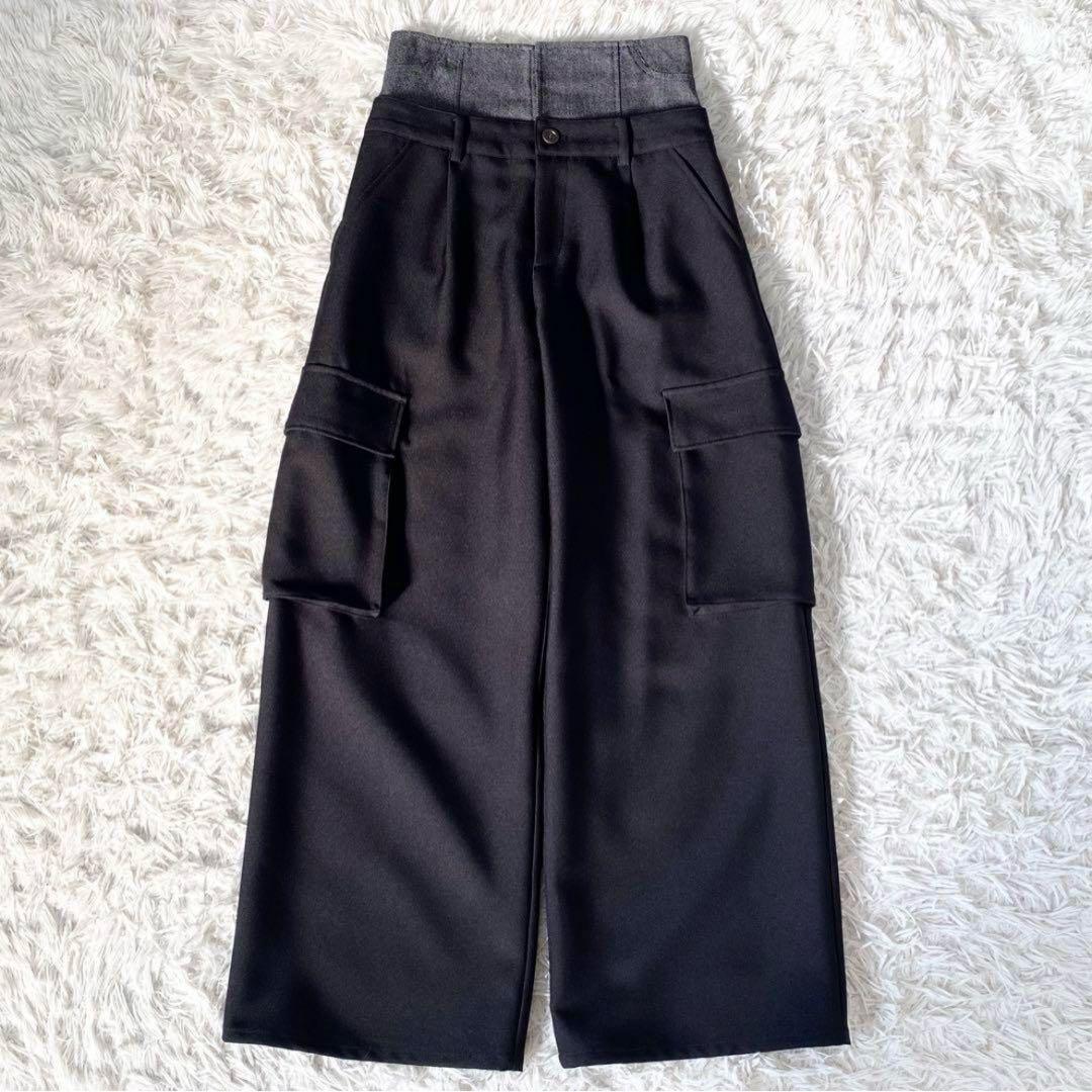 未使用級✨AMERI DENIM LIKE CORSET WORK PANTS