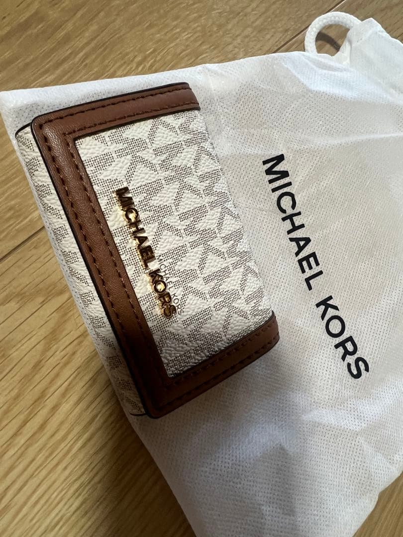 MICHAEL KORS キーケース ベージュ/ブラウン